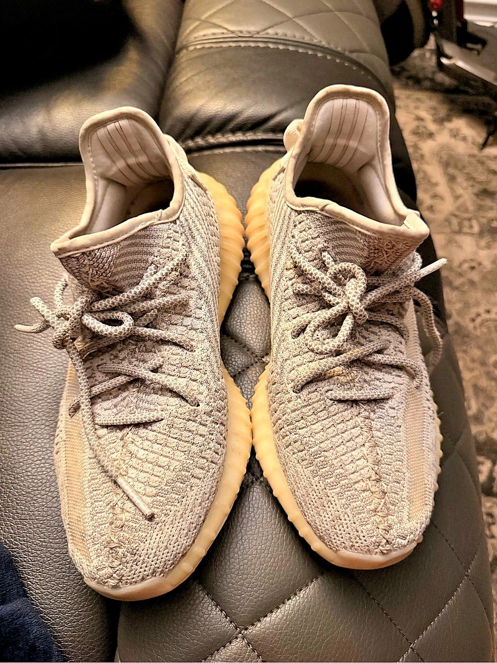 adidas Yeezy Boost 350 V2 Sneakers Gray & Cream US 10